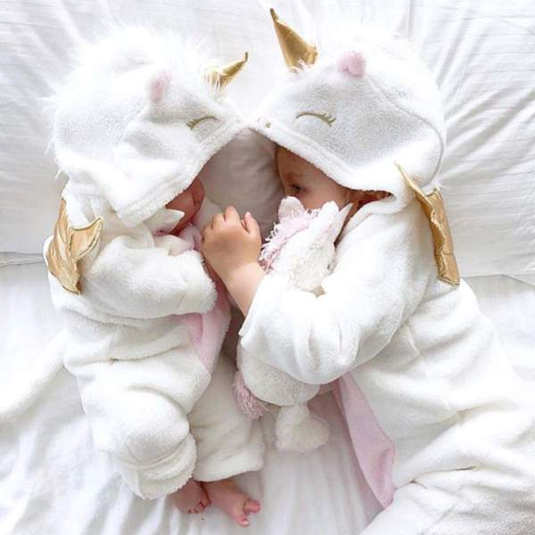 Macacão Bebe Menina Unicórnio Plush com Asinhas Capuz | 0-18 Meses