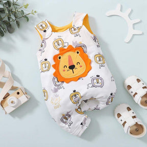 Macacão Bichinhos Verão Bebê Menino Menina | 0-18 Meses