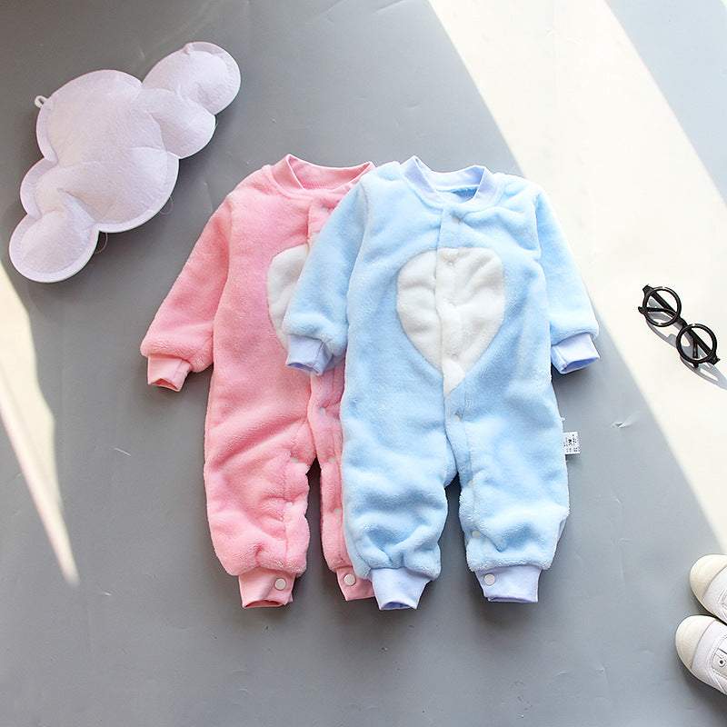 Macacão Estampado de Pelúcia p/Bebê Menina Menino | 0-18 Meses