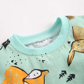 Conjunto Camiseta + Short Bebê Menino Cartoon