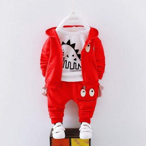 Conjunto Moletom Dinossauros Bebê Menino 3 pcs
