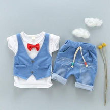 Conjunto Infantil Bebê Menino Colete c/Borboleta | 9 Meses - 3 Anos