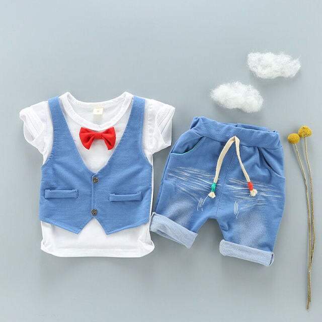 Conjunto Infantil Bebê Menino Colete c/Borboleta | 9 Meses - 3 Anos