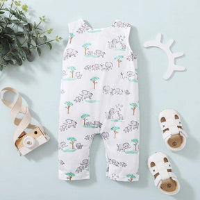 Macacão Bichinhos Verão Bebê Menino Menina | 0-18 Meses