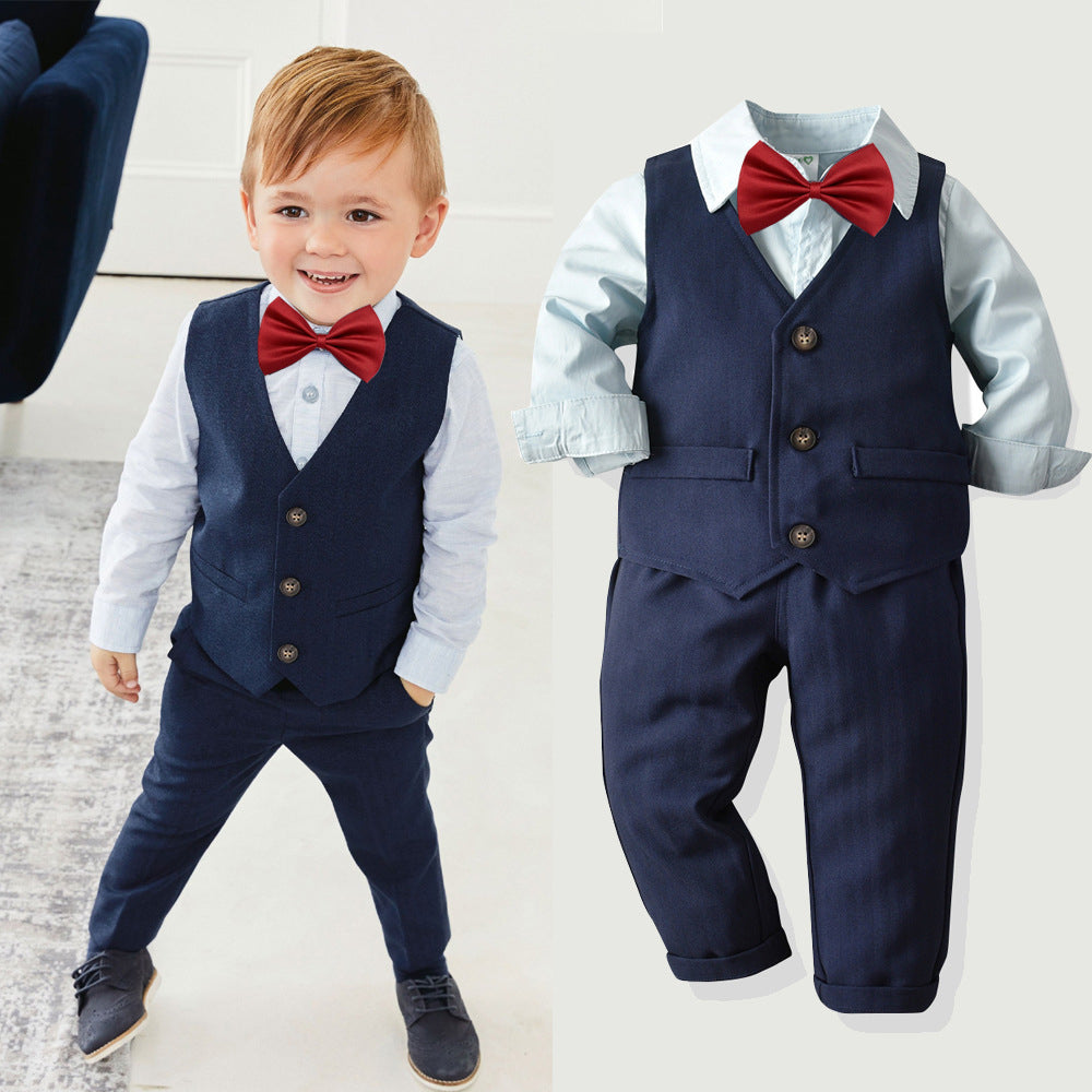 Terno Formal Pajem Casamento Menino Borboleta| 1-8 Anos