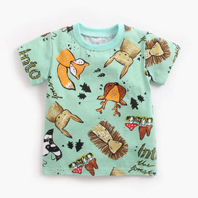 Conjunto Camiseta + Short Bebê Menino Cartoon