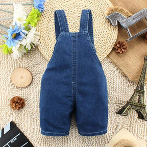 Macacão Jeans Jardineira Bebê Menino/Menina Bichinhos| 6 Meses-3 Anos
