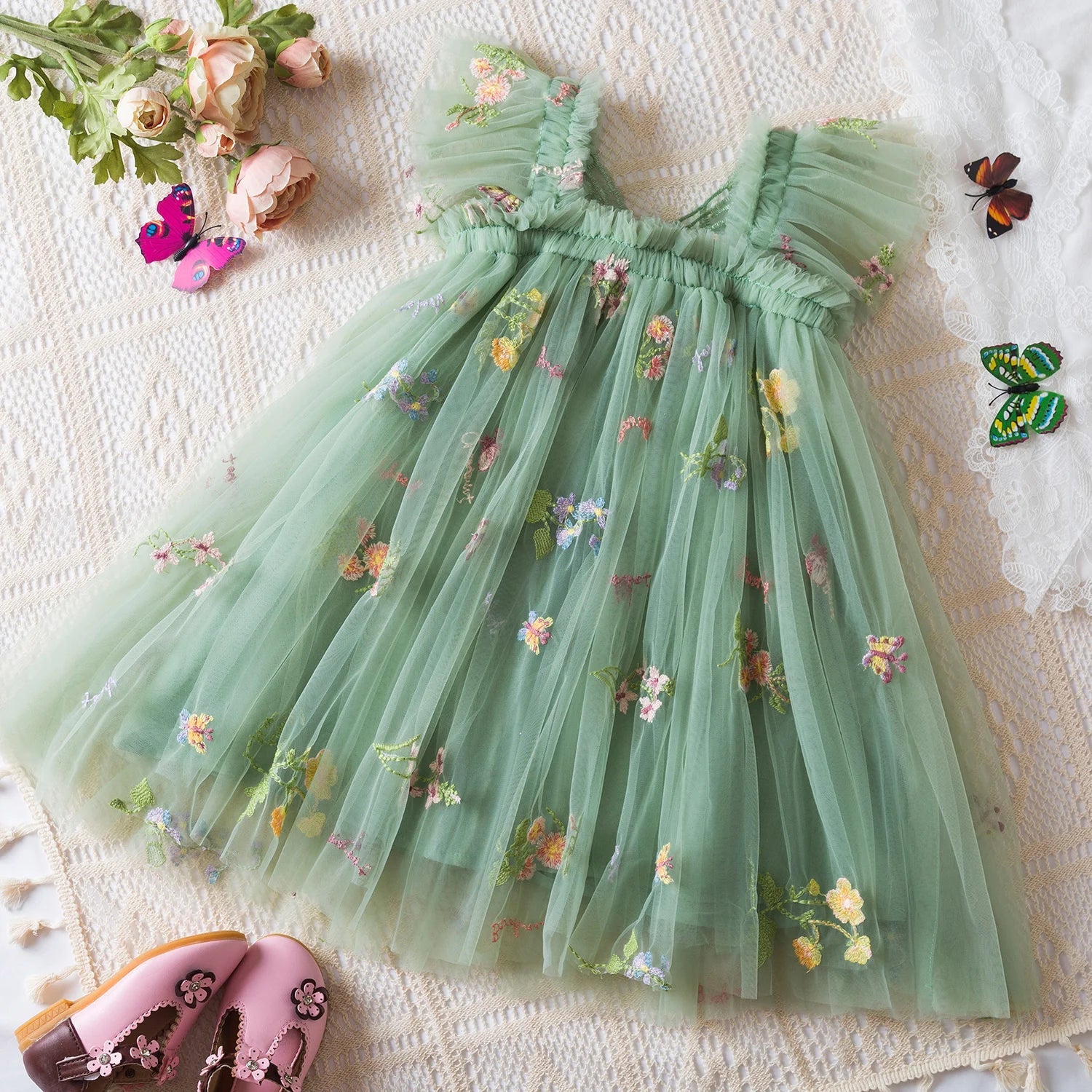 Vestido de Festa Pequena Fada Verão Menina