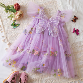 Vestido de Festa Pequena Fada Verão Menina