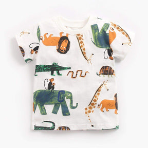 Conjunto Camiseta + Short Bebê Menino Cartoon