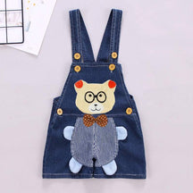 Macacão Jeans Jardineira Bebê Menino/Menina Bichinhos| 6 Meses-3 Anos
