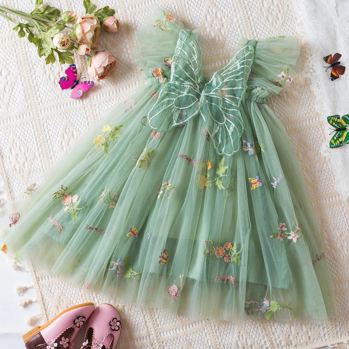 Vestido de Festa Pequena Fada Verão Menina