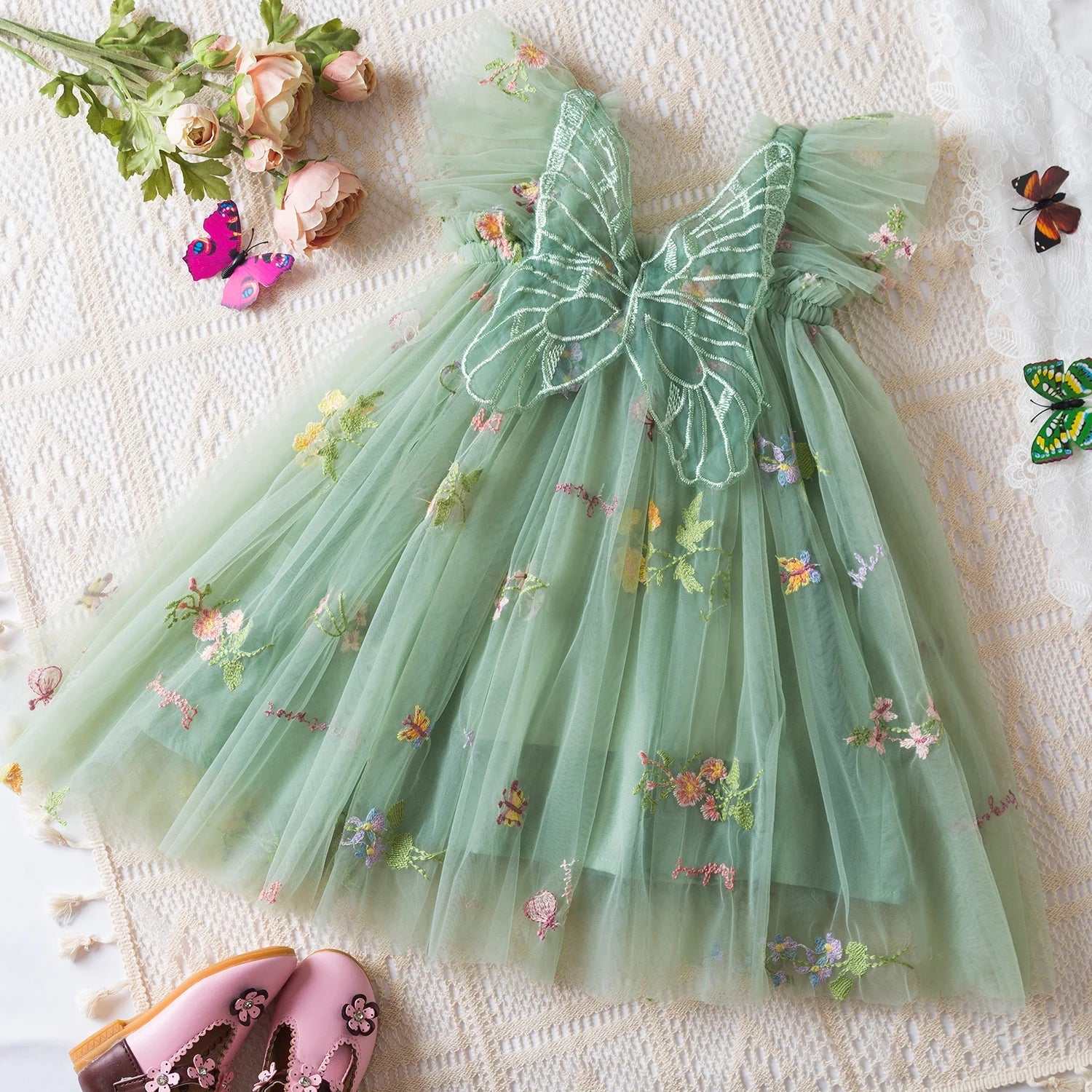 Vestido de Festa Pequena Fada Verão Menina