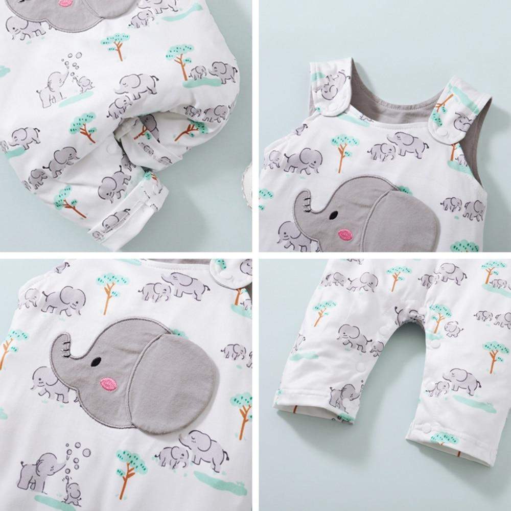 Macacão Bichinhos Verão Bebê Menino Menina | 0-18 Meses