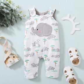 Macacão Bichinhos Verão Bebê Menino Menina | 0-18 Meses