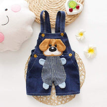 Macacão Jeans Jardineira Bebê Menino/Menina Bichinhos| 6 Meses-3 Anos