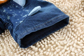 Macacão Jeans Jardineira Bebê Menino/Menina Bichinhos| 6 Meses-3 Anos