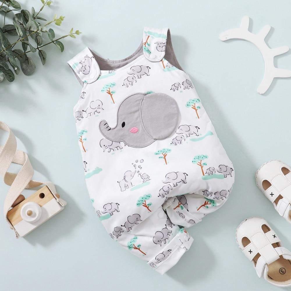 Macacão Bichinhos Verão Bebê Menino Menina | 0-18 Meses