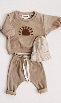 Conjunto Moletom de Inverno Bebê Menino |  6 M -3 Anos