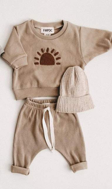 Conjunto Moletom de Inverno Bebê Menino |  6 M -3 Anos