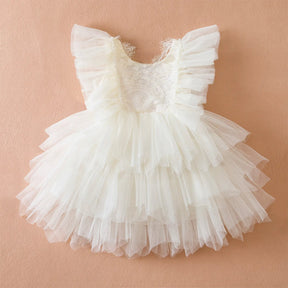 Vestido de Festa Tutu Camadas de Tule Menina | 9 Meses- 5 Anos