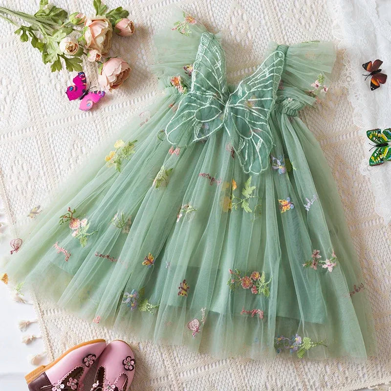 Vestido de Festa Pequena Fada Verão Menina