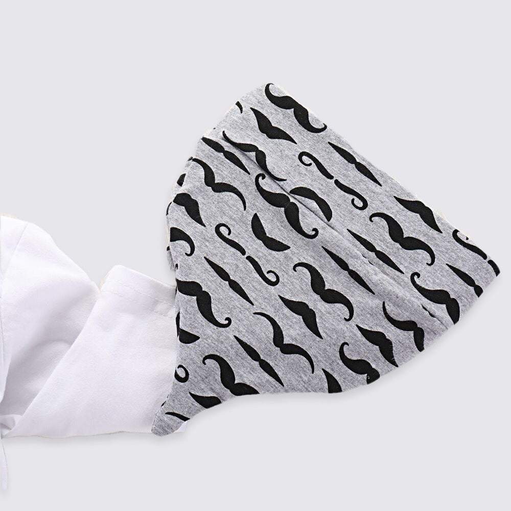 Conjunto Body Manga Longa + Calça + Gorro Bebê Menino Bigodinho "Garotas Cheguei!" | 0- 24 Meses