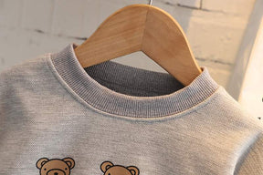 Conjunto Moletom Polo Ursinho Bebê Menino | 6 Meses - 5 Anos
