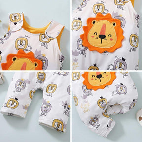 Macacão Bichinhos Verão Bebê Menino Menina | 0-18 Meses