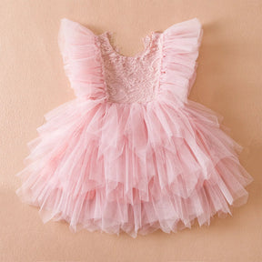 Vestido de Festa Tutu Camadas de Tule Menina | 9 Meses- 5 Anos