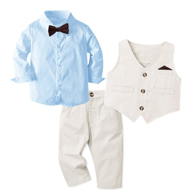 Conjunto White Tie Infantil Menino Casamentos Pajem | 1-7 Anos