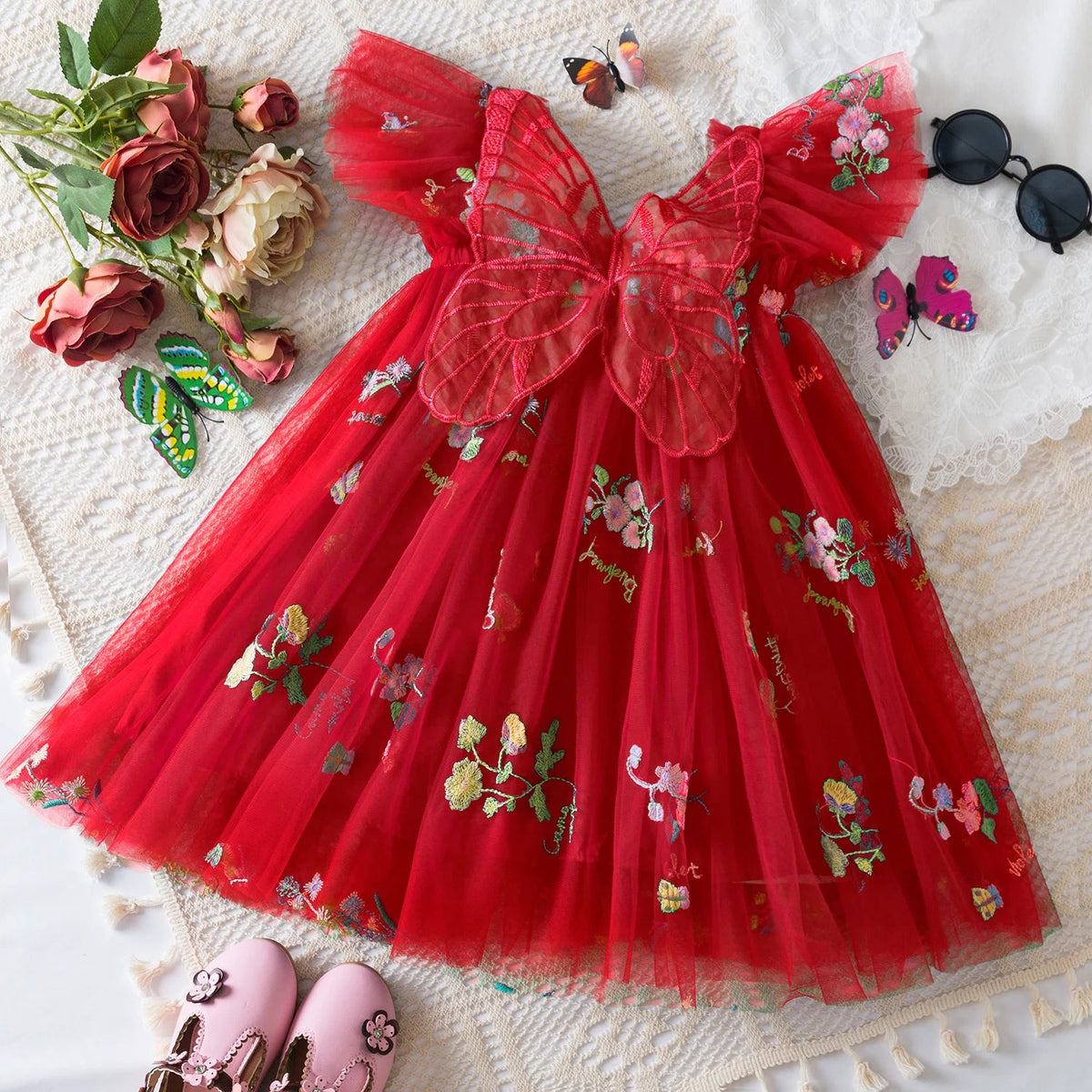Vestido de Festa Pequena Fada Verão Menina