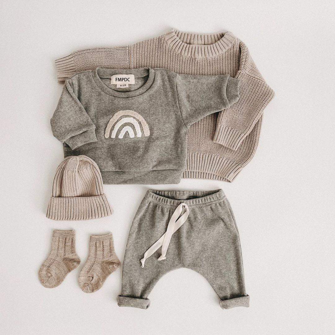 Conjunto Moletom de Inverno Bebê Menino |  6 M -3 Anos
