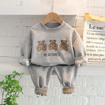 Conjunto Moletom Polo Ursinho Bebê Menino | 6 Meses - 5 Anos