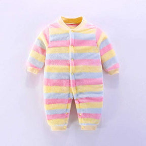 Macacão Estampado de Pelúcia p/Bebê Menina Menino | 0-18 Meses