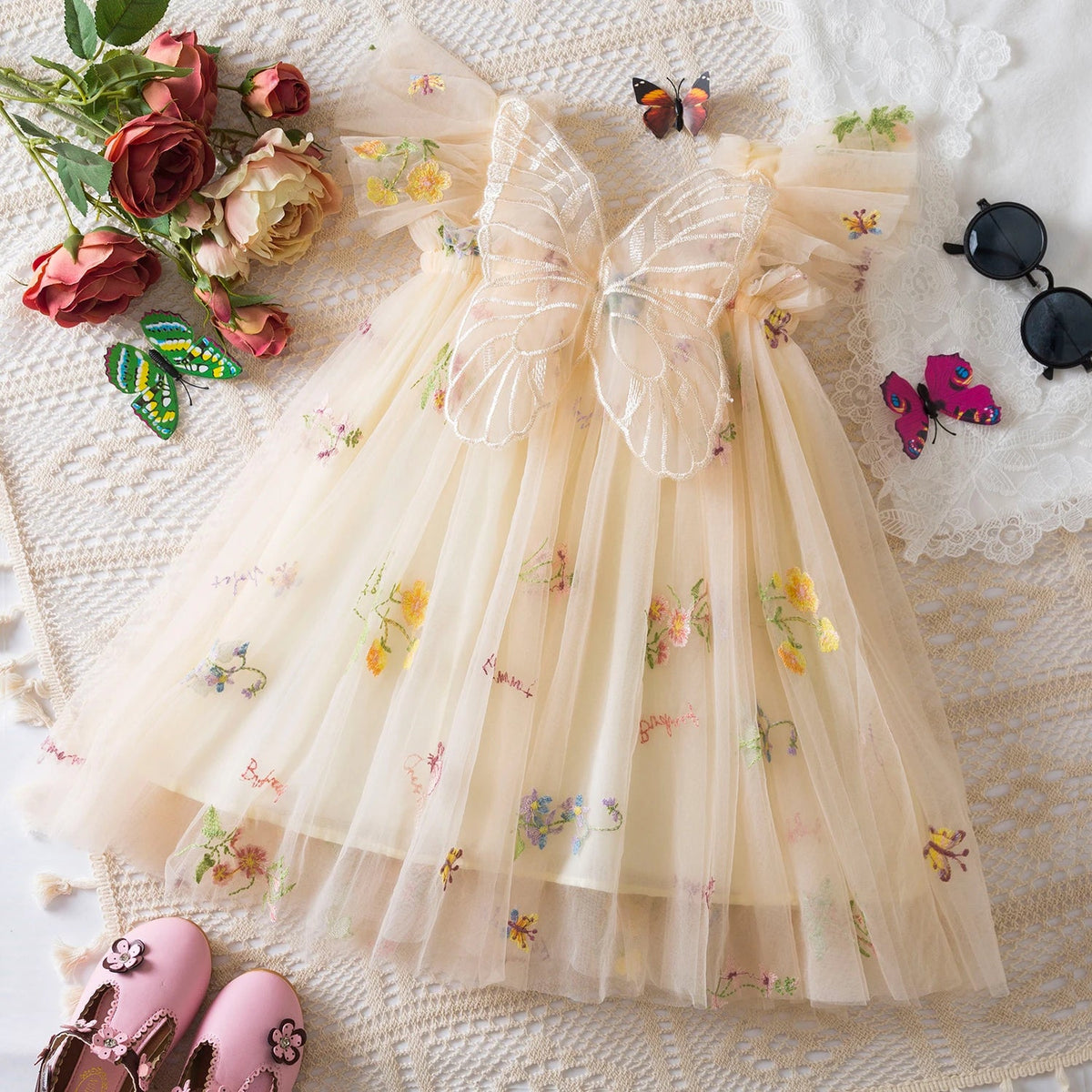 Vestido de Festa Pequena Fada Verão Menina