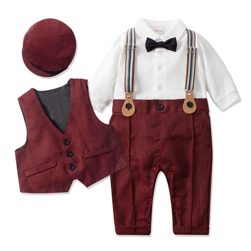 Terno Black Tie Bebê Menino Borboleta + Colete + Boina