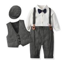 Terno Black Tie Bebê Menino Borboleta + Colete + Boina