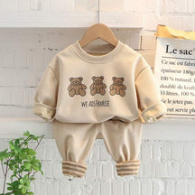 Conjunto Moletom Polo Ursinho Bebê Menino | 6 Meses - 5 Anos