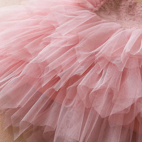 Vestido de Festa Tutu Camadas de Tule Menina | 9 Meses- 5 Anos