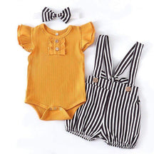 Conjunto Floral Bebê Menina Body + Jardineira + Laço | 0-18 Meses