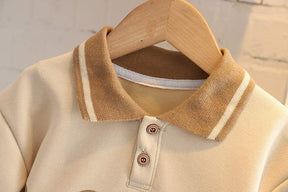 Conjunto Moletom Polo Ursinho Bebê Menino | 6 Meses - 5 Anos
